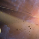 Impresión del artista mostrando dos cinturones de asteroides y un planeta orbitando Epsilon Eridani. Wikimedia Commons